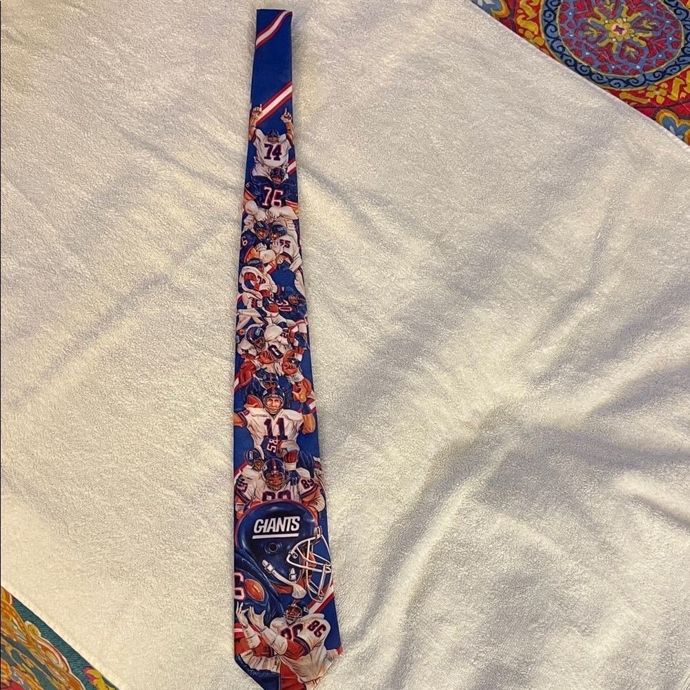 Ralph Marlin New York Giants Blue Tie